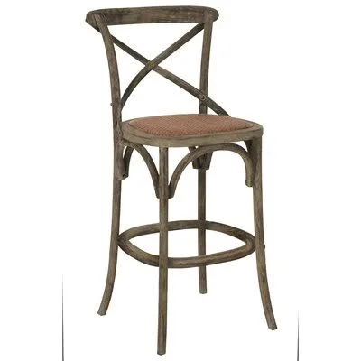 Elanore Bar & Counter Stool Greyleigh Seat Height: Bar Stool (29.5x22 Seat Height), Color: Weathered Grey