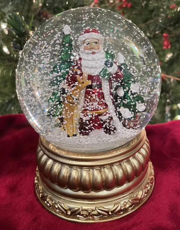 Nordic Santa Snow Globe