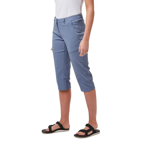 Craghoppers Womens Kiwi Pro II Crop Trousers Paradise Blue