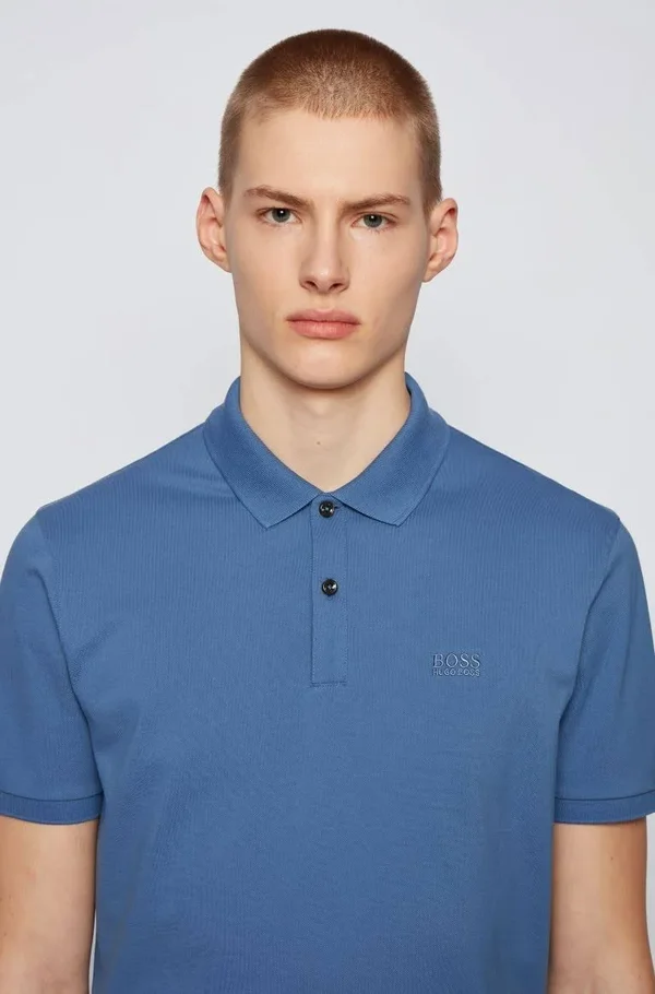 Boss Pallas Polo Shirt in Cadet Blue
