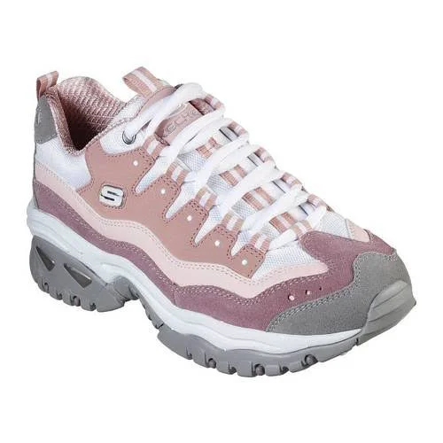 Skechers Women's Energy Ocean Tide Sneaker, Pink/Purple