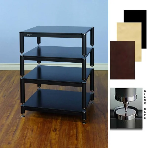 VTI BL404 Series Audio Rack (Black Caps with Black Frame) BL404B