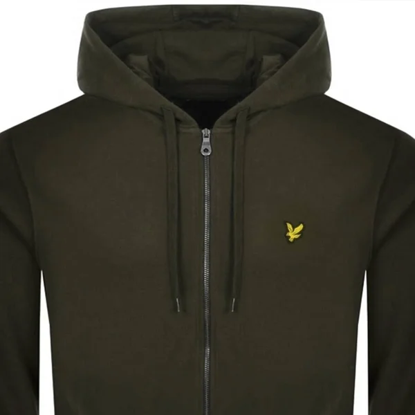 Lyle & Scott Full Zip Hoodie - Green - Hoodies