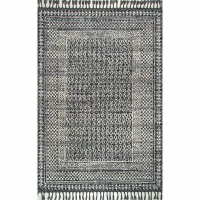 Aticus Cotton Blue/Black/Gray Area Rug Dakota Fields Rug Size: Runner 2&6x22 x 10&