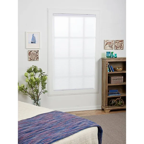 St. Charles Light Filtering 65.5x22 x 64x22 Cordless Cellular Shade in White