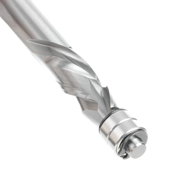 Amana 46192 Solid Carbide Compression Spiral 1/2 Dia x 1-1/4 x 1/2 inch Shank with Double Ball Bearing