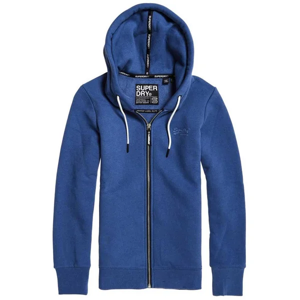 Superdry Orange Label Elite Zip Hoodie - Blue - Hoodies