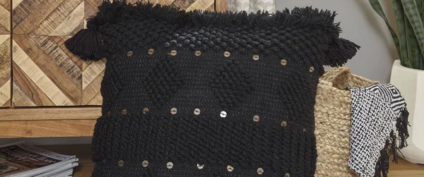 Mordechai Black Pillow Set of 4