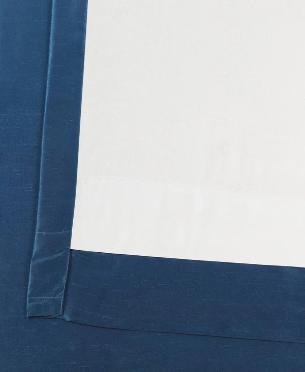 Exclusive Fabrics Vintage Textured Faux Dupioni Silk Curtain PANEL, Size: 50 x 84, Blue
