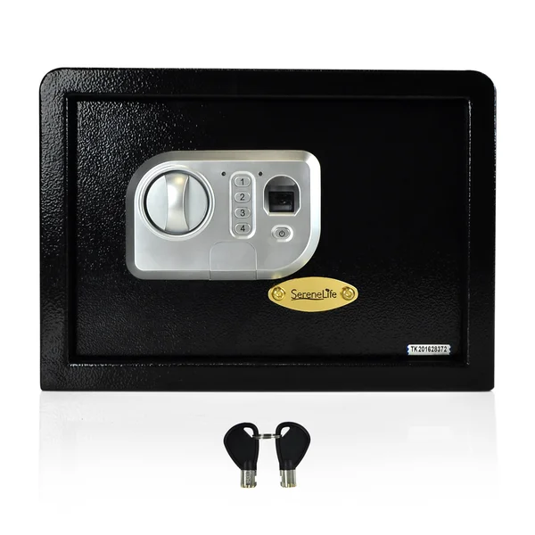 Serenelife Slsfe24fp - Electronic Fingerprint Safe Box with Mechanical Override - Includes Keys