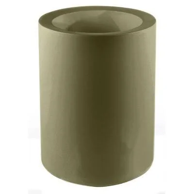 Cilindro Resin Pot Planter Vondom Khaki 35.5x22 H x 23.5x22 W x 23.5x22 D