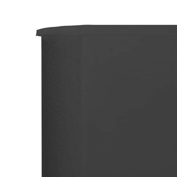 vidaXL 3-Panel Wind Screen Fabric 400X160 cm Anthracite - Multi