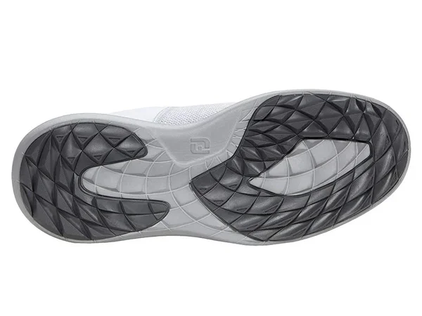 FootJoy Men's Flex Coastal Golf Shoes in White, Grey Size 7