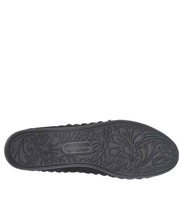 Women's Comfortiva Marilu Flat - Size 7 W - Black