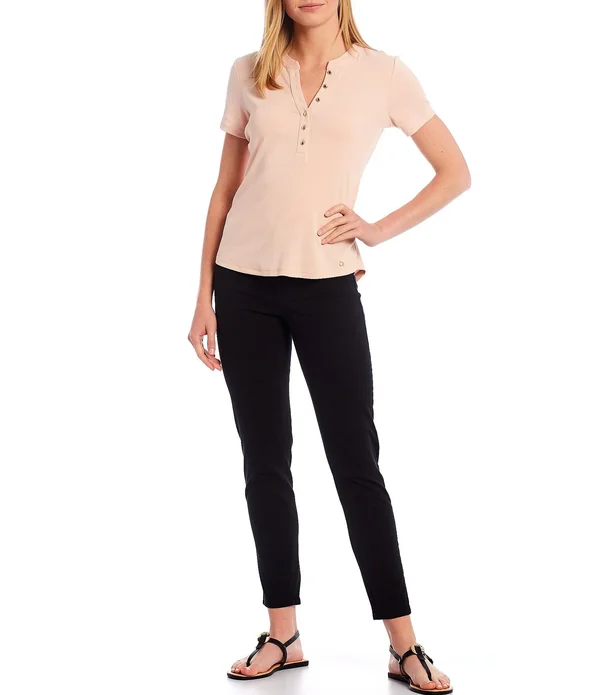 Calvin Klein Stretch Twill Cotton-blend 4-Pocket Twill Pants - 8
