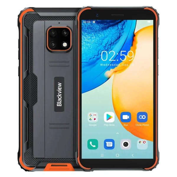 Blackview BV4900 Pro 4G Rugged Smartphone - 5.7 inch 4GB+64GB 5580mAh Samsung 13MP Camera Android 10.0 NFC IP68 Waterproof