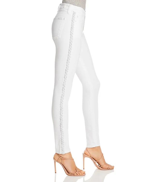 7-For-All-Mankind The Ankle Skinny in Clean White Clean White - 28