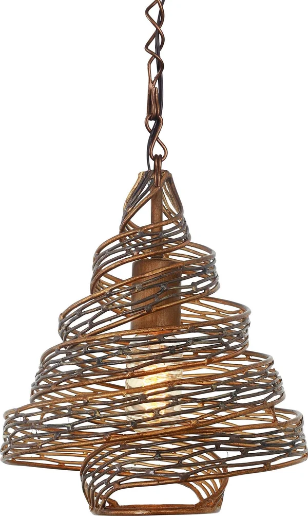 Varaluz Flow Mini Pendant Hammered Ore 1 Light 240P01HO