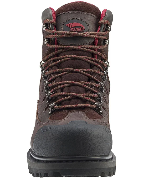 Avenger 7560 Men's 6x22 Rugged Work Boot Composite Toe Brown