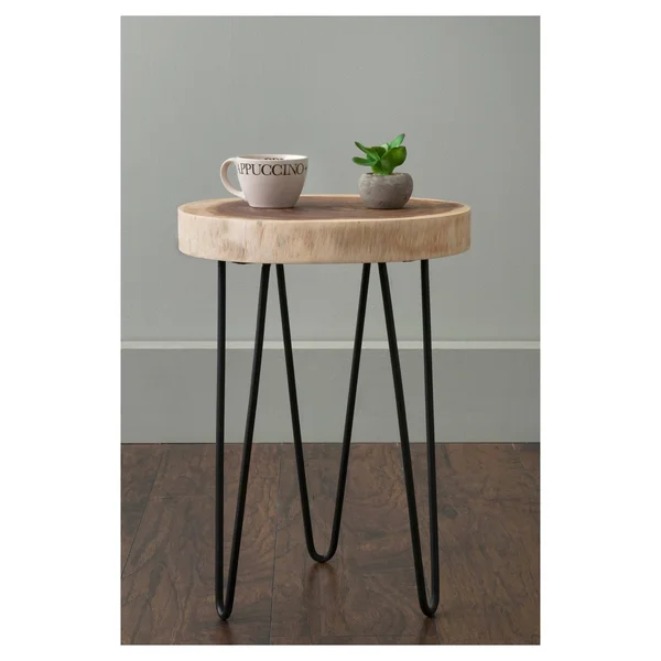 East at Main &s Laredo Teakwood Round Accent Table - Brown