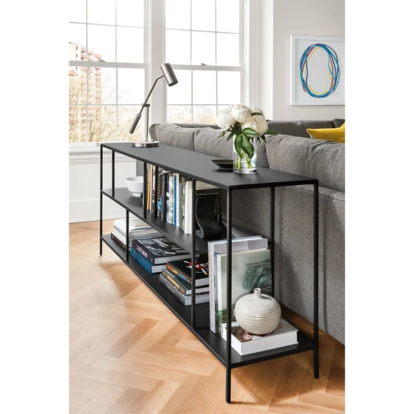 Room & Board - Modern Foshay Console Bookcase 15d 60W 29h in Taupe