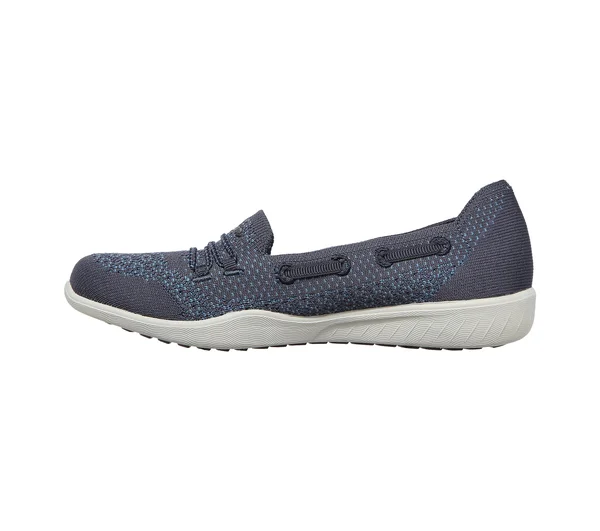 Skechers Women's Newbury St Easily Adored Vegan Slip on Sneaker, Navy