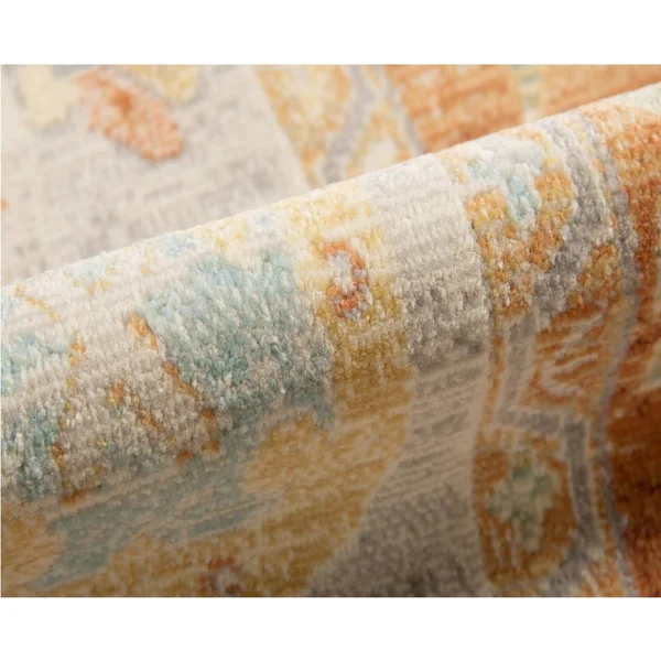Amer Bohemian BHM-3 Area Rug, Aqua, 8&9x22 x 11&9x22 Rectangle