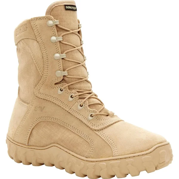 Rocky Tactical Boots Mens S2V GTX Waterproof Desert Tan Fq00101-1 - Beige