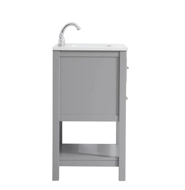 Elegant VF19024GR 24 inch Single Bathroom Vanity in Grey