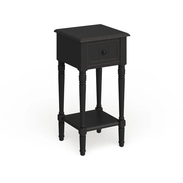 Decor Therapy Square Accent Table - Red, 14 x 14 x 28 in