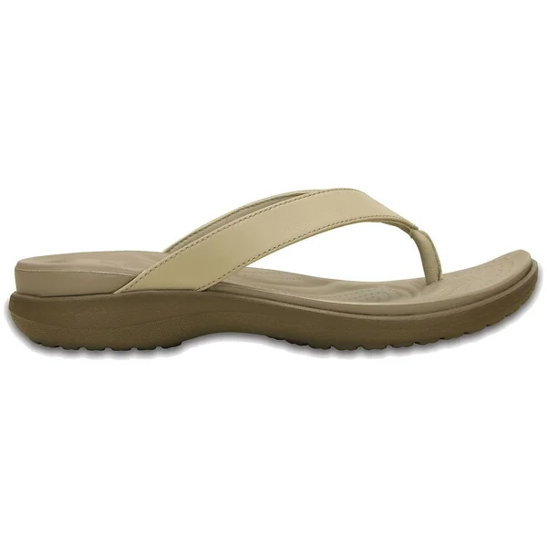 Crocs Women's Capri V Flip Flop Sandal - Size: 7 M, Brown