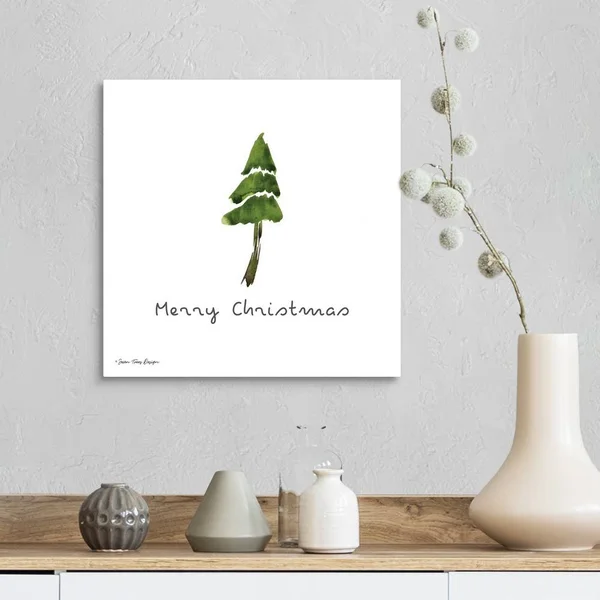 Merry Christmas - Canvas Wall Art, 16x16, Great Big Canvas
