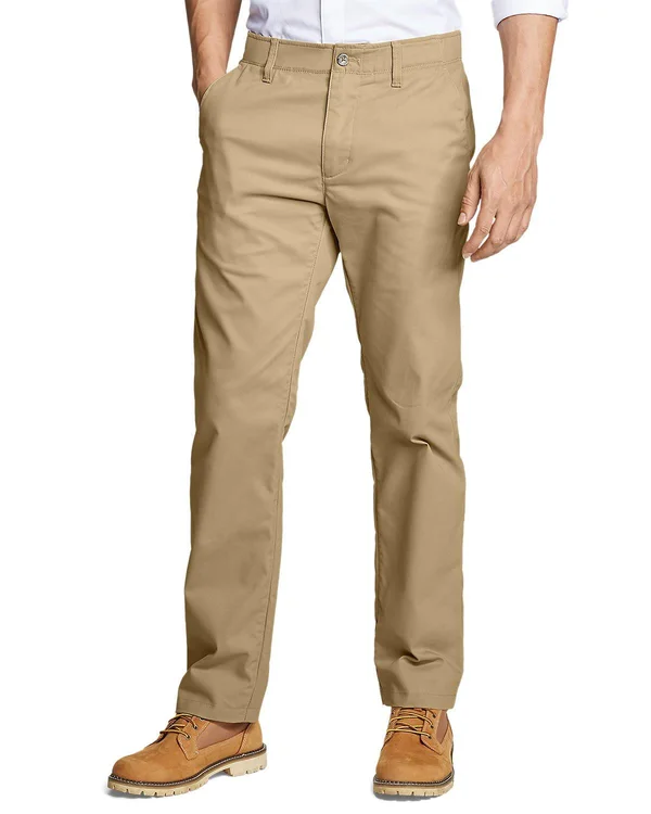 Eddie Bauer Men's Flex Wrinkle-Resistant Sport Chinos - Classic - Brown - 36/34