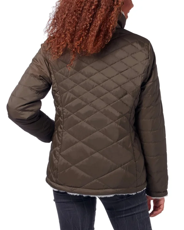 Plus Size Free Country Cloud Lite Reversible Jacket 2x Berry