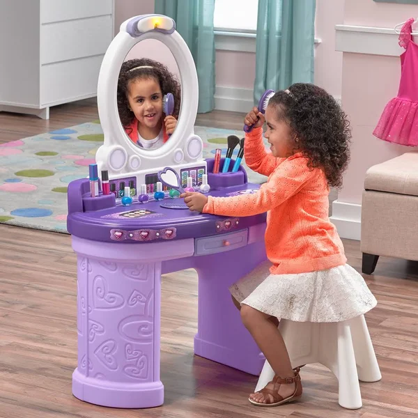 Step2 Pretty & Posh Kids Vanity Set with Stool