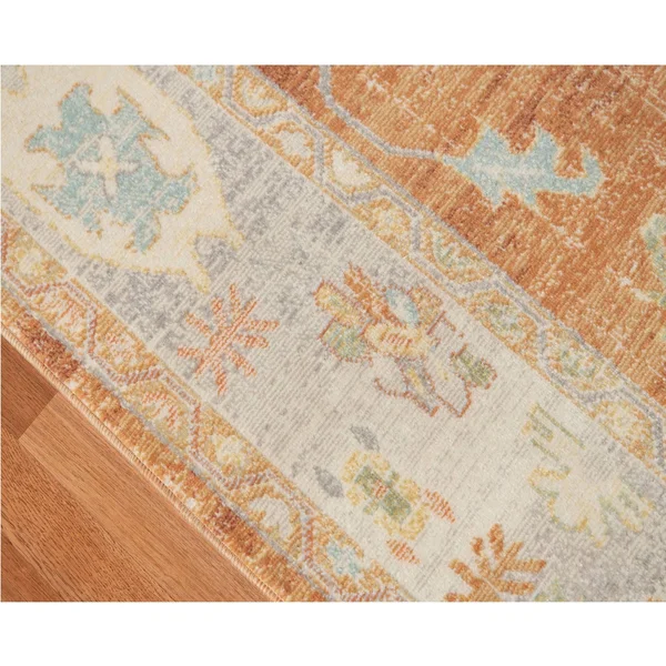 Amer Bohemian BHM-3 Area Rug, Aqua, 8&9x22 x 11&9x22 Rectangle