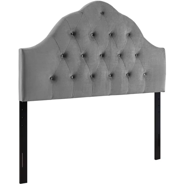 Modway Sovereign Full Diamond Tufted Performance Velvet Headboard Gray
