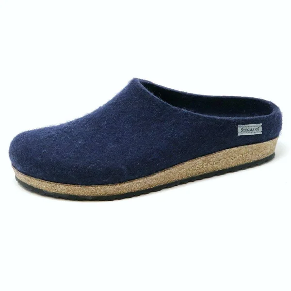 Women's Essenz Wool Clog Navy, 8.5