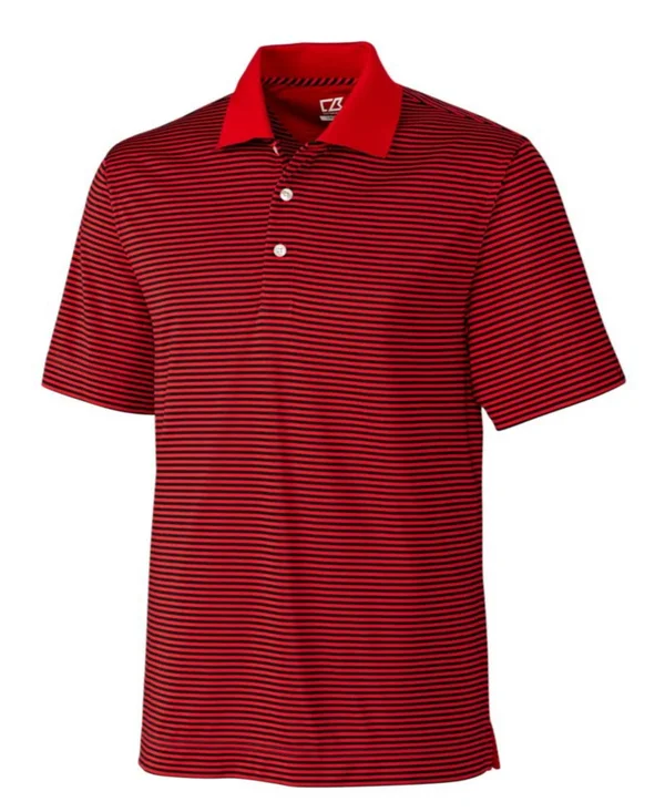 Cutter & Buck DryTec Trevor Stripe Polo, Men's, Size: XL, Blue