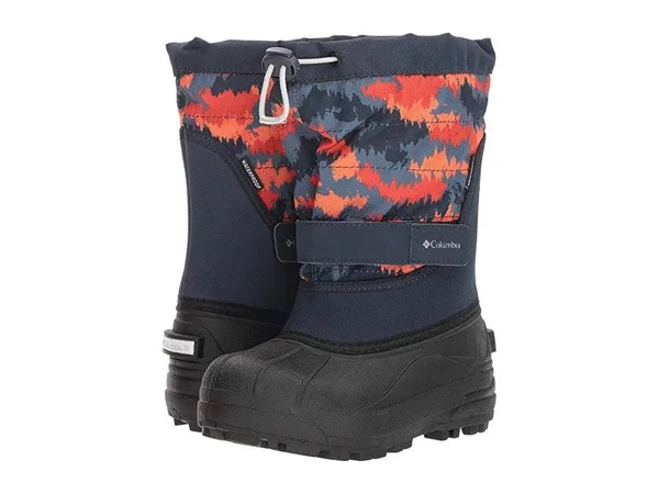 Columbia Boys& Powderbug Plus II Boots - abyss/gray - 12 Toddler