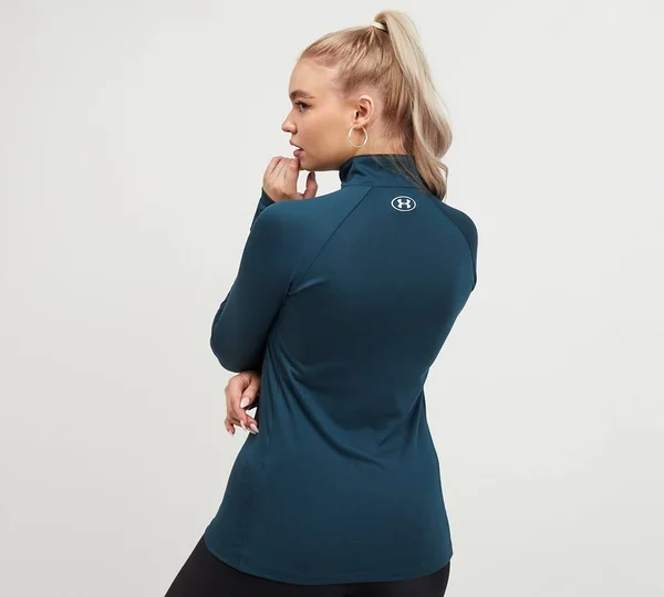 Under Armour Women's Tech Zip - Blue - LG