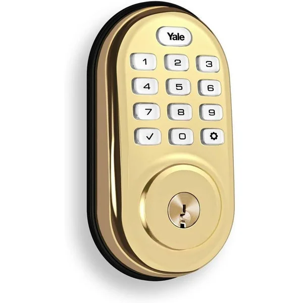 Yale Real Living YRD256 Assure Lock SL - Door lock - combination, electronic - smart lock - touch keypad - Z-Wave - satin nickel