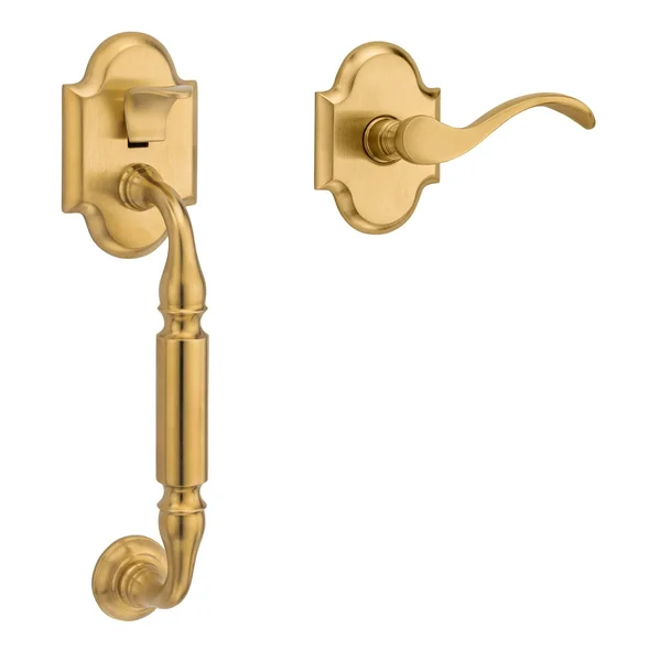 Baldwin 85305.ACLH Canterbury Left Handed Sectional Handleset with - Lifetime Satin Brass