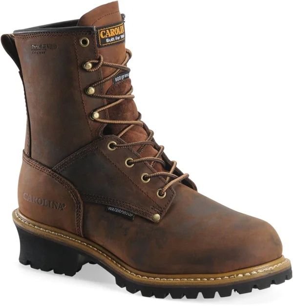 Carolina Men's 8x22 Waterproof Insulated Logger Boot