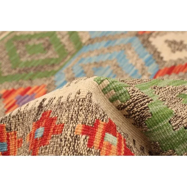 Flat-Weave Sivas Brown Wool Kilim - 7&0 x 10&6/7&0x22 x 10&6x22