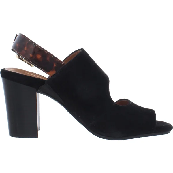 Vionic Bianca Womens Suede Ankle Strap Block Heels, Wine
