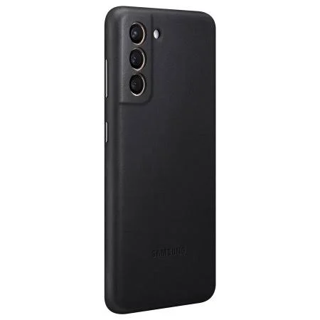 Samsung Galaxy S21 5G Leather Cover Black