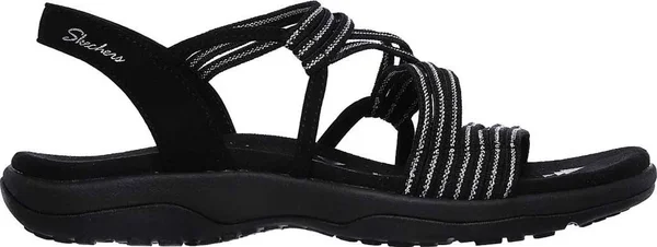 Skechers Reggae Slim - Stretch Slinky Sandals, Black, 5.0