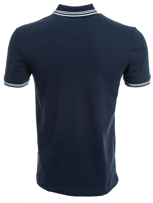 Boss Paul Curved Polo T Shirt Navy