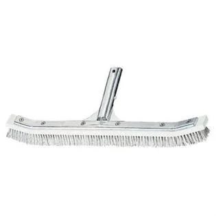Au0026B Brush 3004 18 in. Tile Scrubber Curved Combination Aluminum Wall Brush White